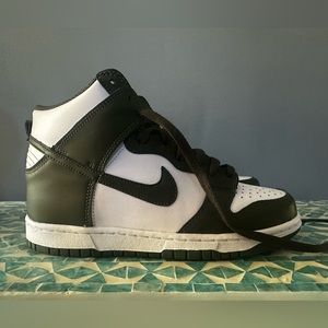 Brand New Olive Green and White Nike Dunks